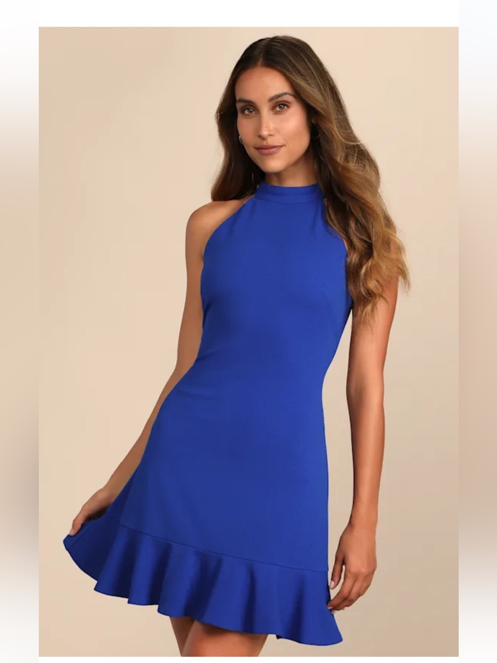 Lulus Dress M Dancing Blue